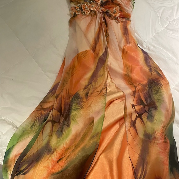 Beautifully flowing Tony B dress by Tony Bowls. Prom or evening gown. - Picture 2 of 7